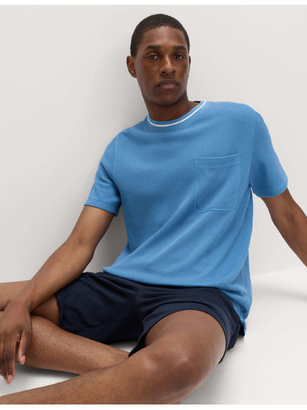 Marks & Spencer Hausober-Teil mit hohem Baumwollanteil Marks & Spencer blau