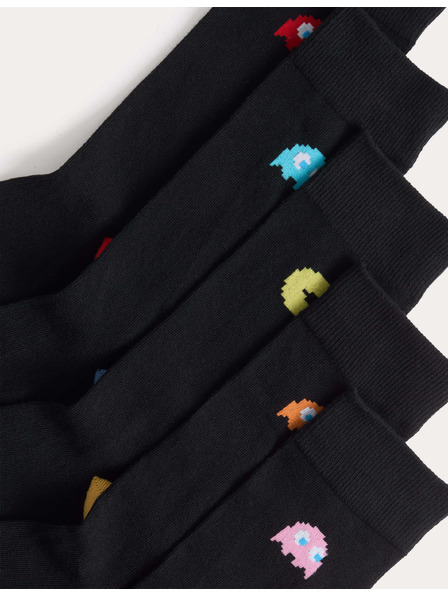Marks & Spencer Pac-Man™ Socken mit hohem Baumwollanteil, 5er Pack Marks & Spencer schwarz