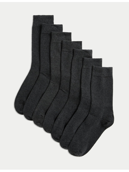 Marks & Spencer 7er Pack Socken Cool & Fresh™ mit hohem Baumwollanteil Marks & Spencer grau