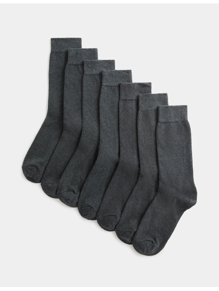 Marks & Spencer 7er Pack Socken Cool & Fresh™ mit hohem Baumwollanteil Marks & Spencer grau