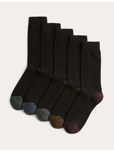 Marks & Spencer Socken Cool & Fresh™ mit hohem Baumwollanteil, mit verstärktem Fußbett, 5er Pack Marks & Spencer schwarz