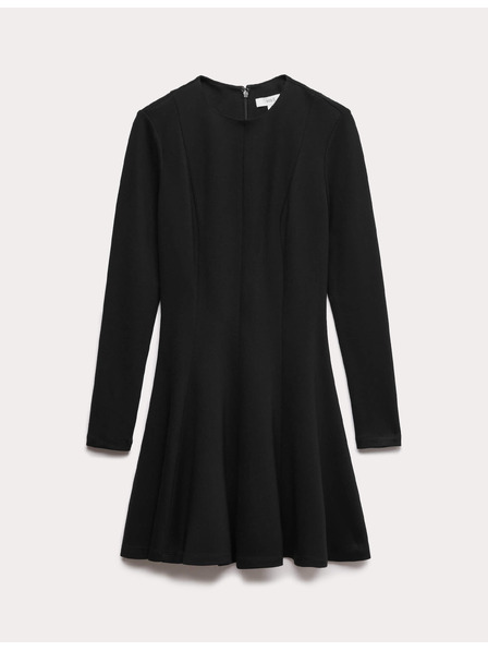 Marks & Spencer Jersey-ausgestelltes Miniatur-Kleid mit Halsausschnitt Marks & Spencer schwarz