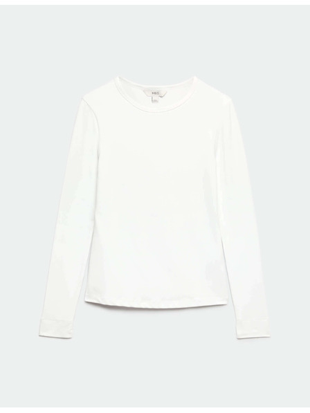 Marks & Spencer Top aus ultrafeinem Material Marks & Spencer weiß