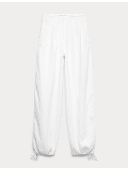 Marks & Spencer Ballonhose aus reinem Leinen Marks & Spencer weiß