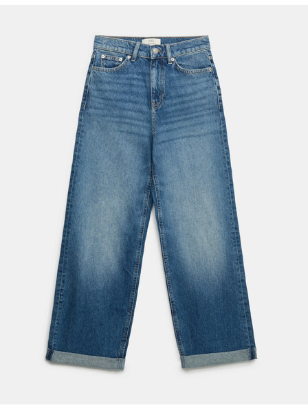 Marks & Spencer Jeans im Jungenstil bis zum Knöchel mit mittlerem Bund Marks & Spencer Marineblau