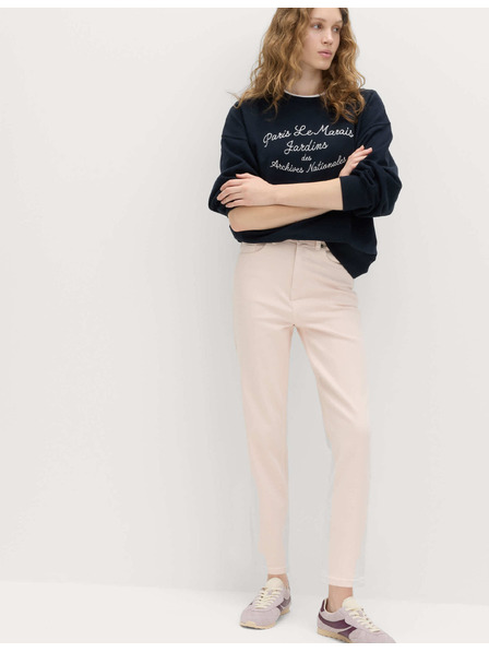 Marks & Spencer Verkürzte Jeans mit schmalen Beinen und hohem Bund Marks & Spencer Rosa