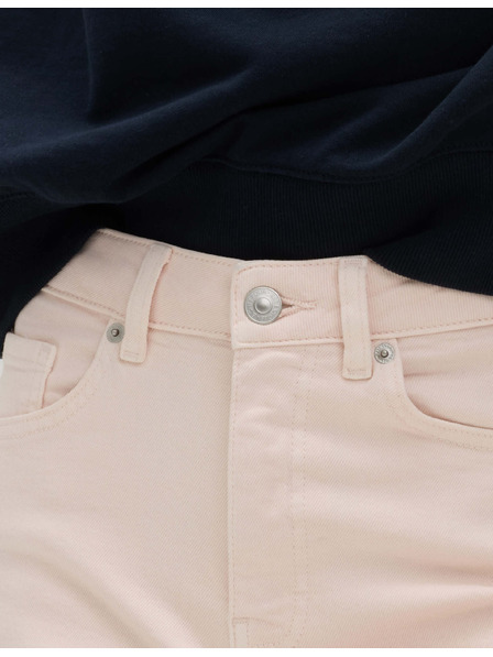 Marks & Spencer Verkürzte Jeans mit schmalen Beinen und hohem Bund Marks & Spencer Rosa