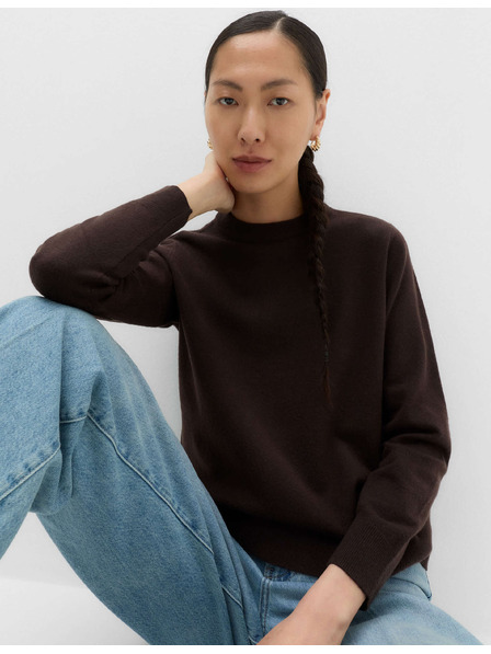 Marks & Spencer Pullover mit Kragen aus luftiger Garne von Marks & Spencer braun