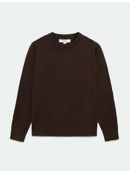 Marks & Spencer Pullover mit Kragen aus luftiger Garne von Marks & Spencer braun