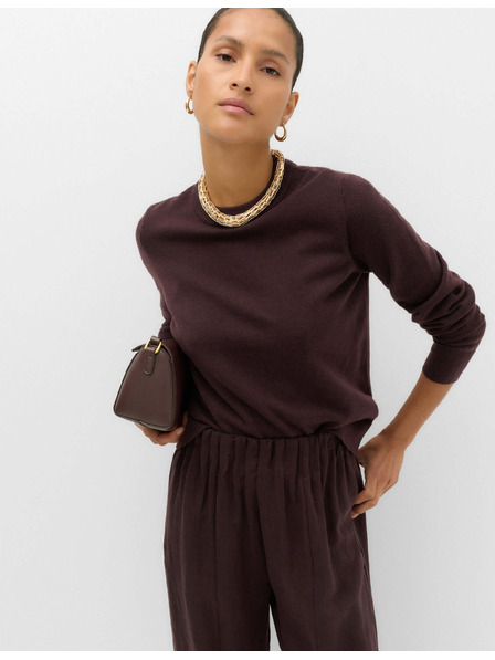 Marks & Spencer Pullover mit Rundhalsausschnitt aus luftiger Garne Marks & Spencer Violett