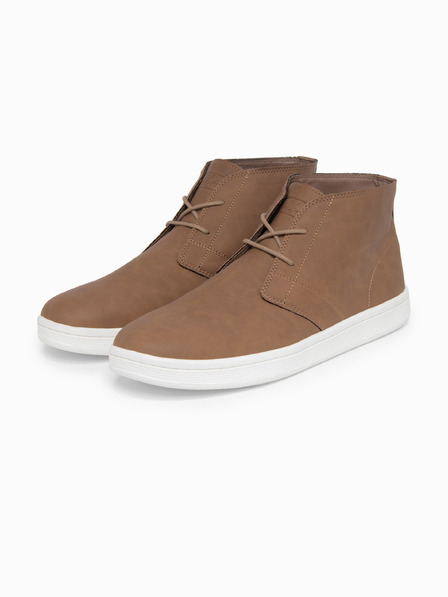 Ombre Clothing Herrenstiefel mit hohem Schaft und Gummisohle – braun V1 OM-FOCS-0162 Ombre Clothing