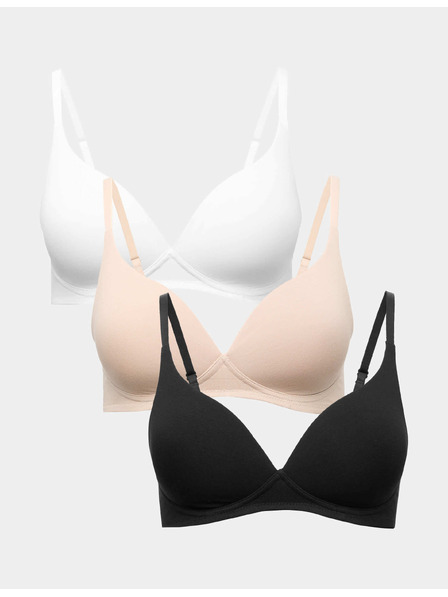 Marks & Spencer Set aus drei Bügel-BHs für Damen in Beige, Weiß und Schwarz Marks & Spencer