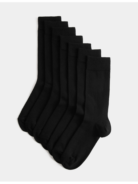 Marks & Spencer Sieben Paar schwarze Marks & Spencer Cool & Fresh™ Herrensocken