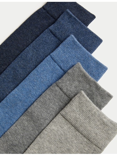 Marks & Spencer Fünf Paar Cool & Fresh™ Herrensocken in blau und grau von Marks & Spencer