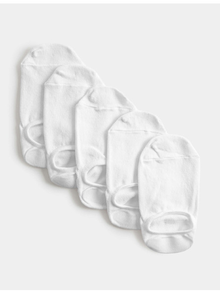 Marks & Spencer Trainer Liners™ kurze Socken mit Cool & Fresh™ Technologie, 5 Paar pro Packung Marks & Spencer weiß