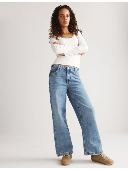 Marks & Spencer Jeans mit weitem Bein (6-16 Jahre) Marks & Spencer navy blau