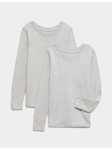 Marks & Spencer Thermo-Tops mit Heatgen™-Technologie, 2er-Pack (2–14 Jahre) Marks & Spencer grau