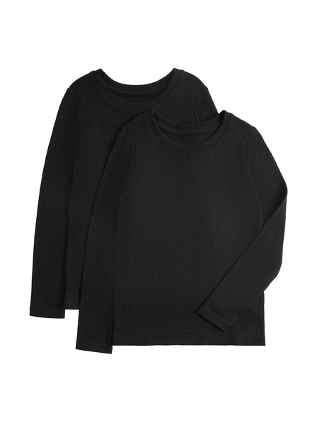 Marks & Spencer 2er-Set Thermo-Tops mit Heatgen™-Technologie (2–14 Jahre) Marks & Spencer schwarz