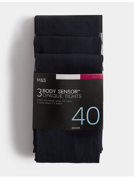 Marks & Spencer Body Sensor™ Strumpfhose, 40 DEN, 3 Stück im Set Marks & Spencer marineblau