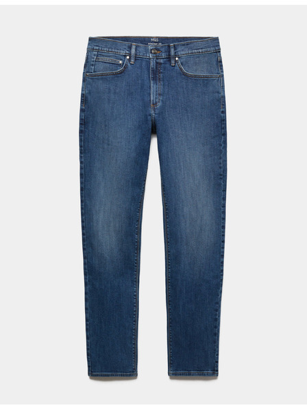 Marks & Spencer Stretch-Jeans in geradem Schnitt von Marks & Spencer marineblau