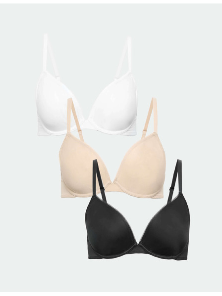 Marks & Spencer 3er-Pack Neckholder-BHs mit Bügel, Größe A–E Marks & Spencer Schwarz