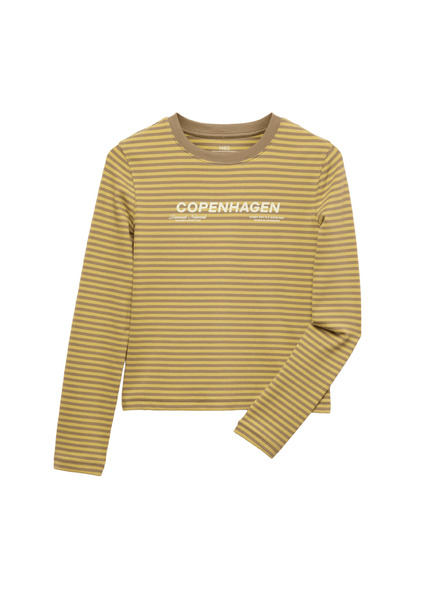 Marks & Spencer T-Shirt mit Schriftzug und reichhaltigem Baumwollsaum (6–16 Jahre) Marks & Spencer grün