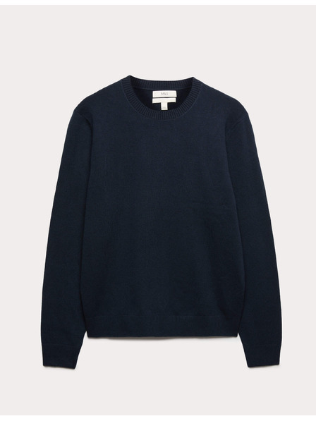 Marks & Spencer Pullover mit Stehkragen aus luftiger Faser Marks & Spencer marineblau