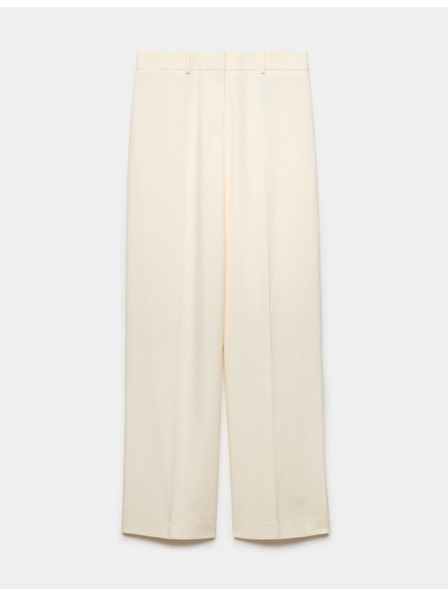 Marks & Spencer Hose mit geraden Beinen und Bundfalten vorne Marks & Spencer creme