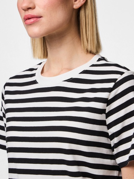 Pieces T-Shirt RIA kurzärmelig schwarz