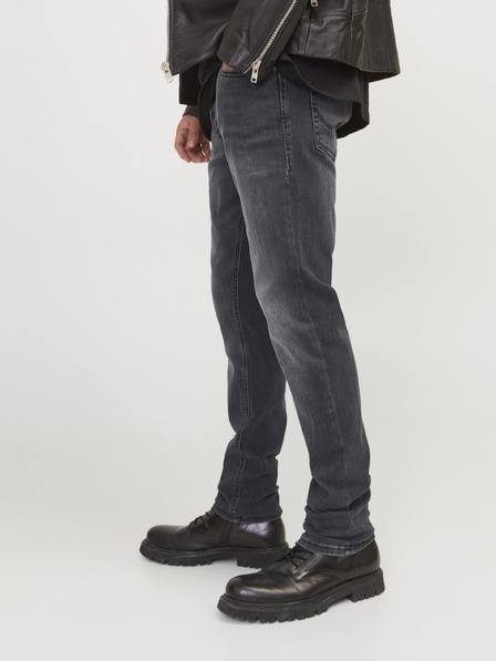 Jack & Jones JJIGLENN Herren-Slim-Fit-Jeans schwarz