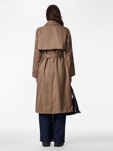 Pieces Brauner Damen-Trenchcoat SCARLETT