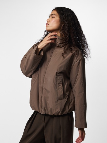 Pieces Braune Winterjacke SIF