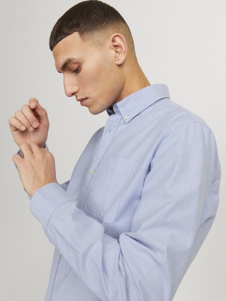 Jack & Jones Herren-Hemd JJEoxford cashmere blue