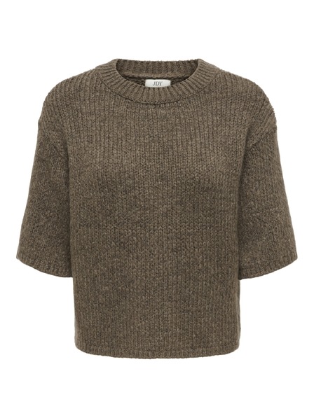 Jacqueline de Yong Pullover mit Kurzarm DICTE shiitake