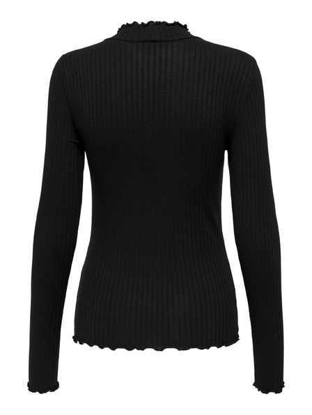 Jacqueline de Yong Langarm-Top FRANSISKA Schwarz