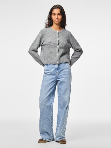 Pieces Strickjacke SILLY grau