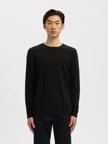 SELECTED Herrenpullover SLMBERG schwarz