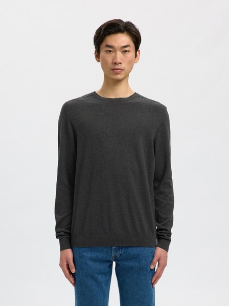 SELECTED Herrenpullover SLMBERG anthrazit