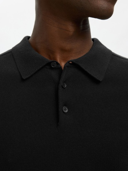 SELECTED Herren-Poloshirt SELECTED schwarz