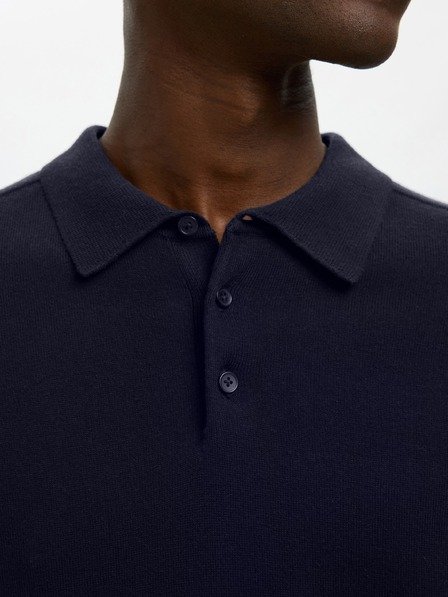 SELECTED Herren Poloshirt SELECTED blau