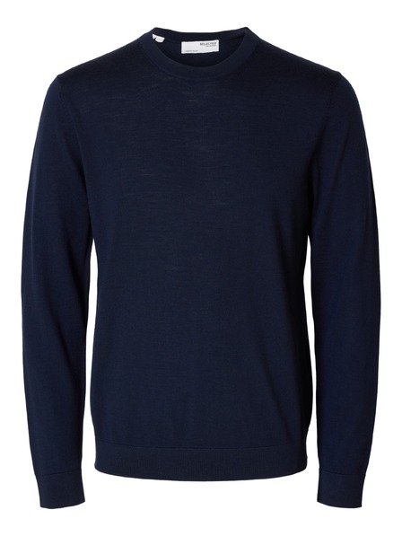SELECTED Herren-Merinopullover navy blazer
