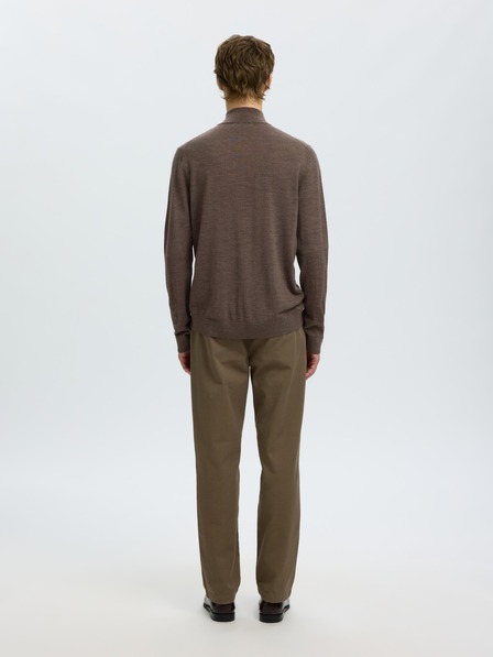 SELECTED Herren-Pullover mit Halbreißverschluss delicioso