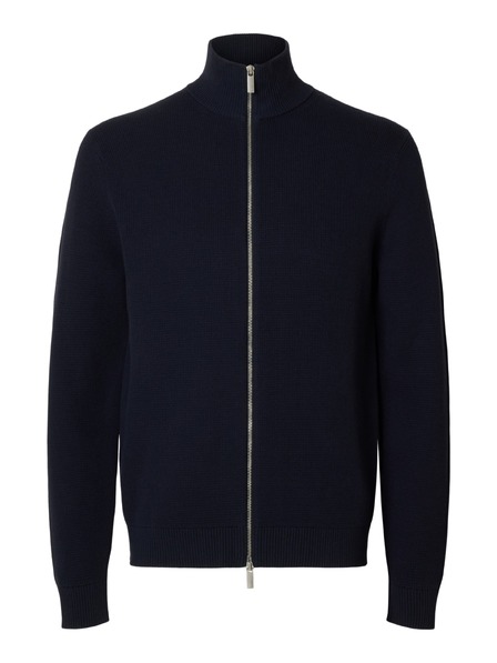 SELECTED Herren-Pullover mit Reißverschluss sky captain