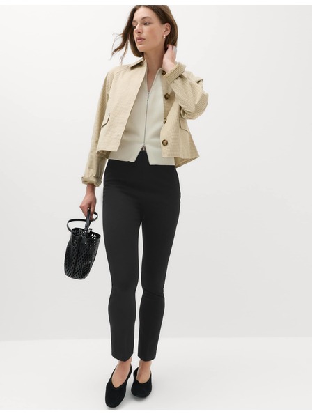 Marks & Spencer Schmale Hose mit Bundfalten vorne Marks & Spencer schwarz