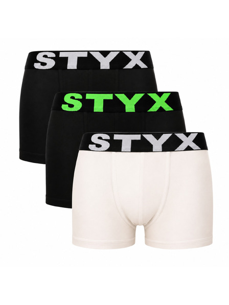 Styx Dreierpackung - Kinder-Boxershorts Styx Sportgummiband mehrfarbig