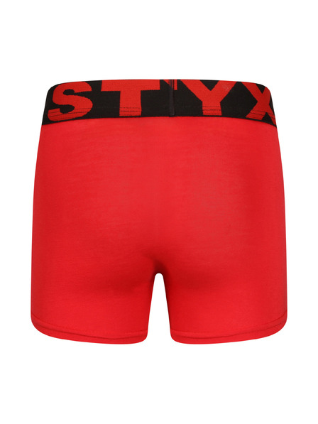 Styx Kinder Boxershorts Styx Sportgummiband rot