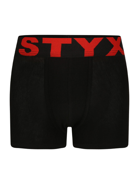 Styx Kinder-Boxershorts Styx Sportgummi Schwarz