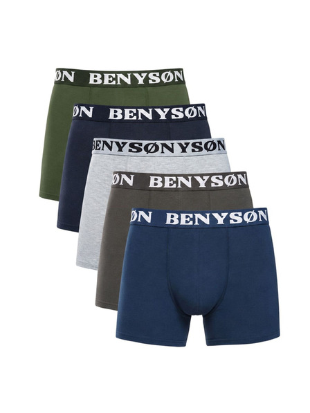 Benysøn Fünfer-Set - Herrenboxershorts Benysøn mehrfarbig
