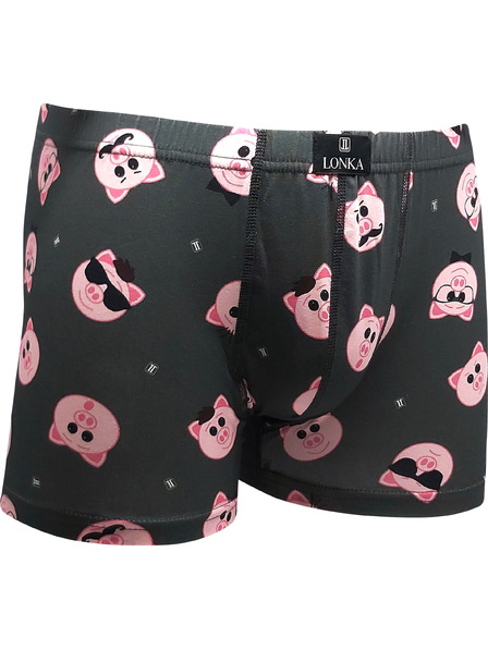 Lonka Herren Boxershorts Lonka mehrfarbig (Kevin-Schweinchen)