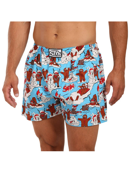 Styx Dreierpack - Herrenshorts Styx art klassisches Gummi mehrfarbig